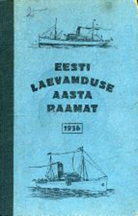 Eesti laevanduse aastaraamat 1936 kaanepilt – front cover