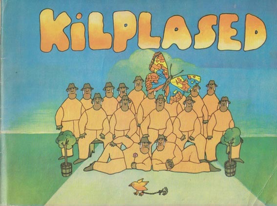 Kilplased Karikatuuride album, nooremale ja keskmisele koolieale kaanepilt – front cover