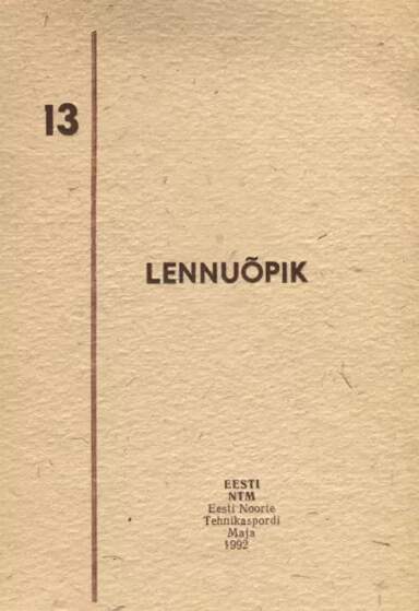 Lennuõpik: JAK-52 Metoodiline materjal kaanepilt – front cover