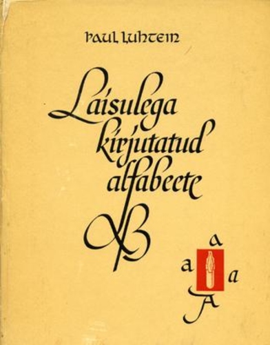 Laisulega kirjutatud alfabeete kaanepilt – front cover