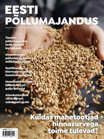 Maasikakasvatus katmikalal Eesti Põllumajandus, ajakiri, kevad 2024 kaanepilt – front cover