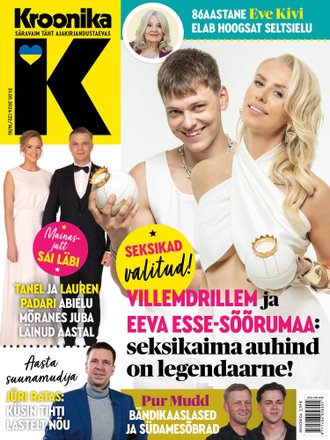 Eesti seksikaimad 2024: Villemdrillem ja Eeva Esse-Sõõrumaa Ajakiri Kroonika 31.05.2024 (22/1476) kaanepilt – front cover