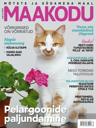 Pelargoonide paljundamine Maakodu, märts 2023 kaanepilt – front cover