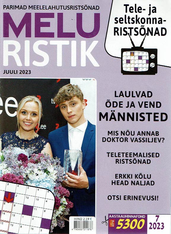 Meluristik, juuli 2023 Melu Ristik: parimad meelelahutusristsõnad kaanepilt – front cover