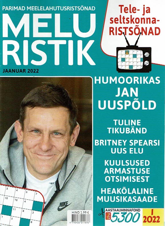 Meluristik, jaanuar 2022 Melu Ristik: parimad meelelahutusristsõnad kaanepilt – front cover