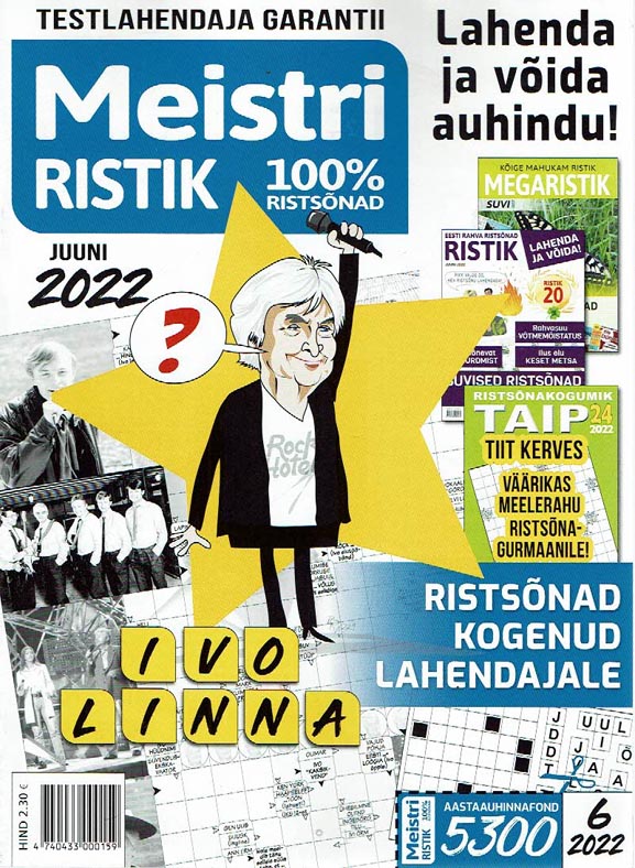 Meistri ristik, juuni 2022 Ivo Linna kaanepilt – front cover