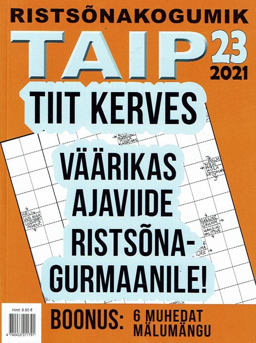 Ristsõnakogumik Taip 23 kaanepilt – front cover