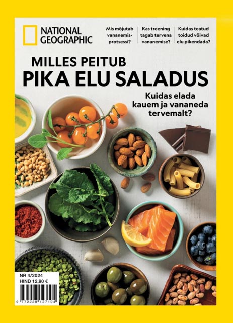 Milles peitub pika elu saladus: kuidas elada kauem ja vananeda tervemalt? Ajakirja National Geographic Eesti eriväljaanne kaanepilt – front cover