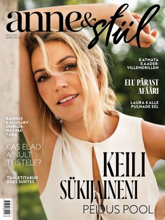 Keili Sükijaineni peidus pool Ajakiri Anne & Stiil, juuli 2024 kaanepilt – front cover