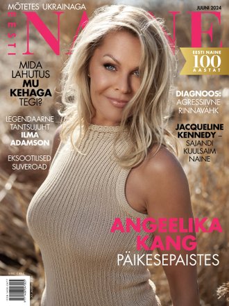 Angeelika Kang päikesepaistes Ajakiri Eesti Naine, juuni 2024 kaanepilt – front cover