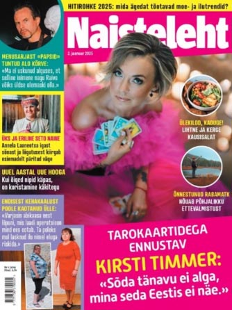 Tarokaartidega ennustav Kirsti Timmer uuest aastast Naisteleht, 2. jaanuar 2025 kaanepilt – front cover