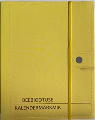 Beebiootuse kalendermärkmik (kollane) kaanepilt – front cover