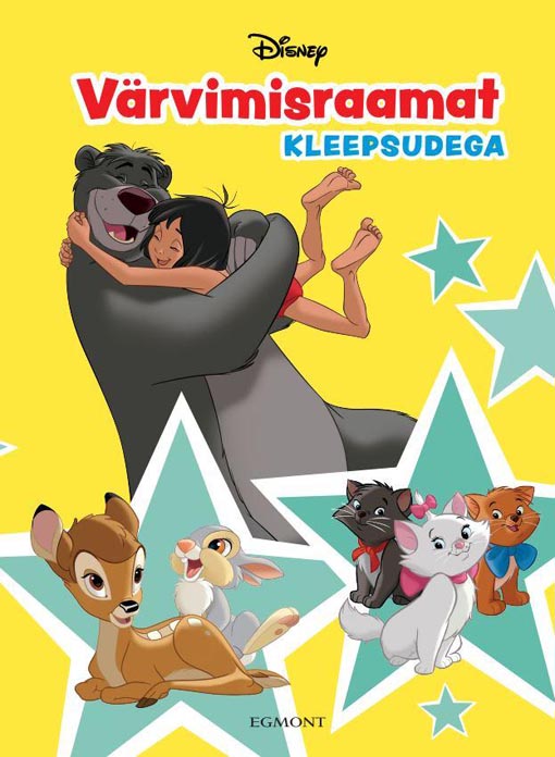 Disney värvimisraamat kleepsudega kaanepilt – front cover