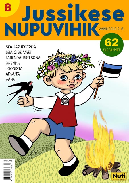 Jussikese nupuvihik (5–8 aastastele) nr 8 kaanepilt – front cover