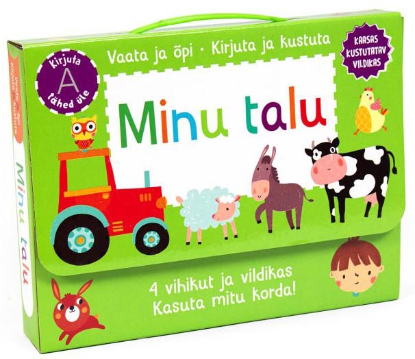 Minu talu, mängukohver Vaata ja õpi Kirjuta ja kustuta kaanepilt – front cover