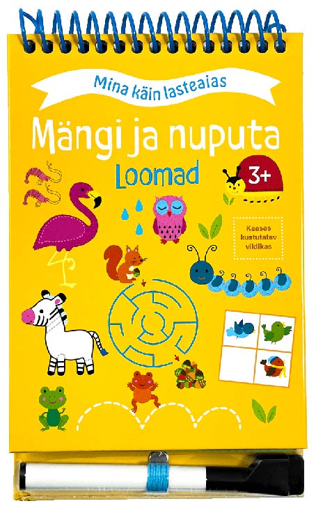 Mängi ja nuputa: loomad 3+ kaanepilt – front cover