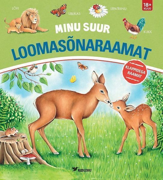 Minu suur loomasõnaraamat Klapiraamat kaanepilt – front cover