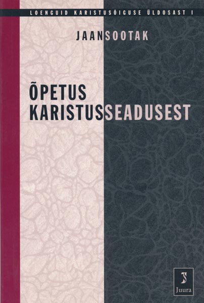 Õpetus karistusseadusest kaanepilt – front cover