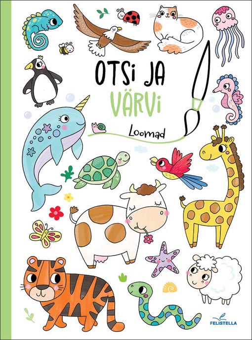 Otsi ja värvi: loomad kaanepilt – front cover