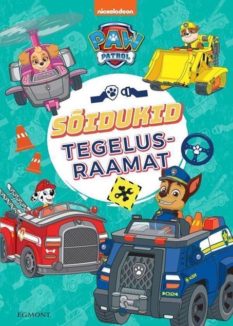 Paw Patrol: sõidukid – tegelusraamat kaanepilt – front cover