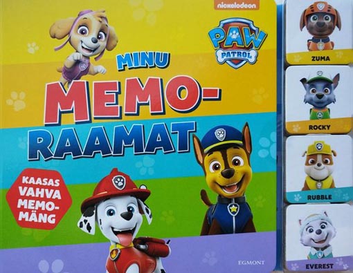 Paw Patrol: minu memoraamat kaanepilt – front cover