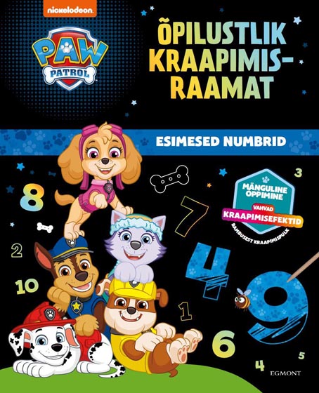 Paw Patrol: õpilustlik kraapimisraamat Esimesed numbrid kaanepilt – front cover