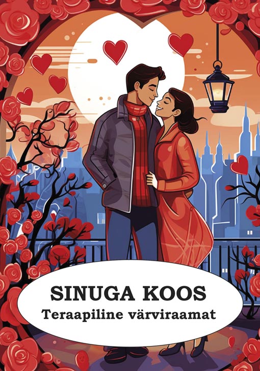 Sinuga koos: teraapiline värviraamat kaanepilt – front cover