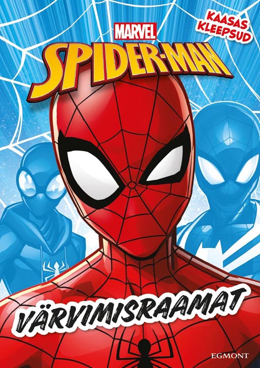 Spiderman värvimisraamat kleepsudega Kaasas kleepsud kaanepilt – front cover