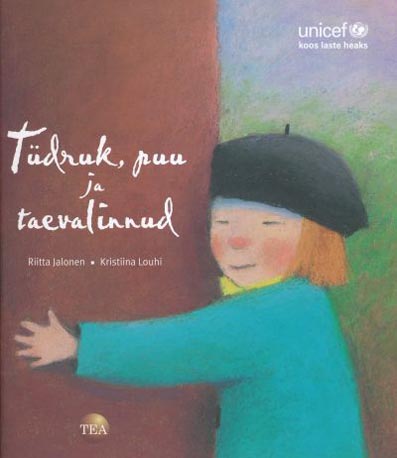 Tüdruk, puu ja taevalinnud kaanepilt – front cover