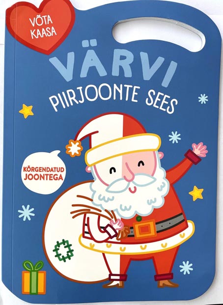 Värvi piirjoonte sees: jõulud (sinine) kaanepilt – front cover