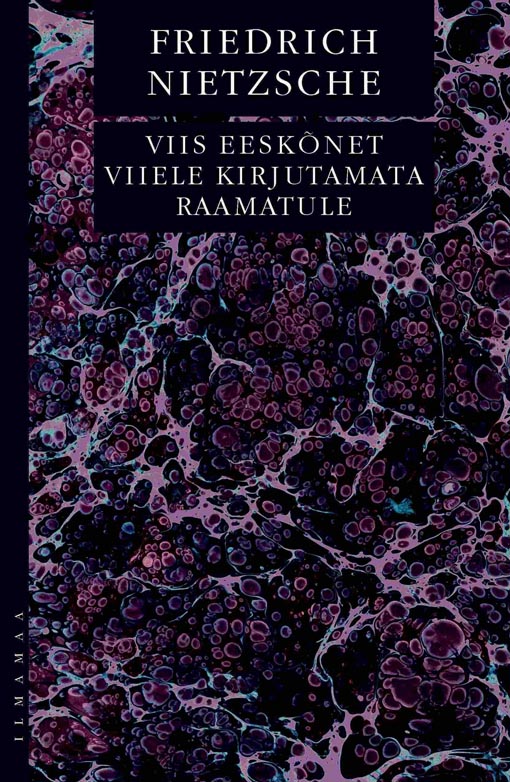 Viis eeskõnet viiele kirjutamata raamatule kaanepilt – front cover